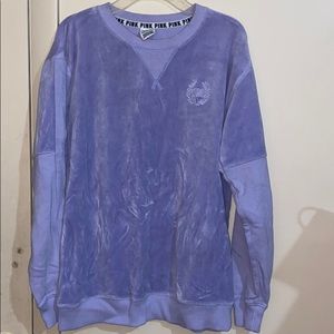 Lavender velour sweatshirt